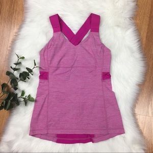 Lululemon Pink Push Your Limits Tank Top Sz 6